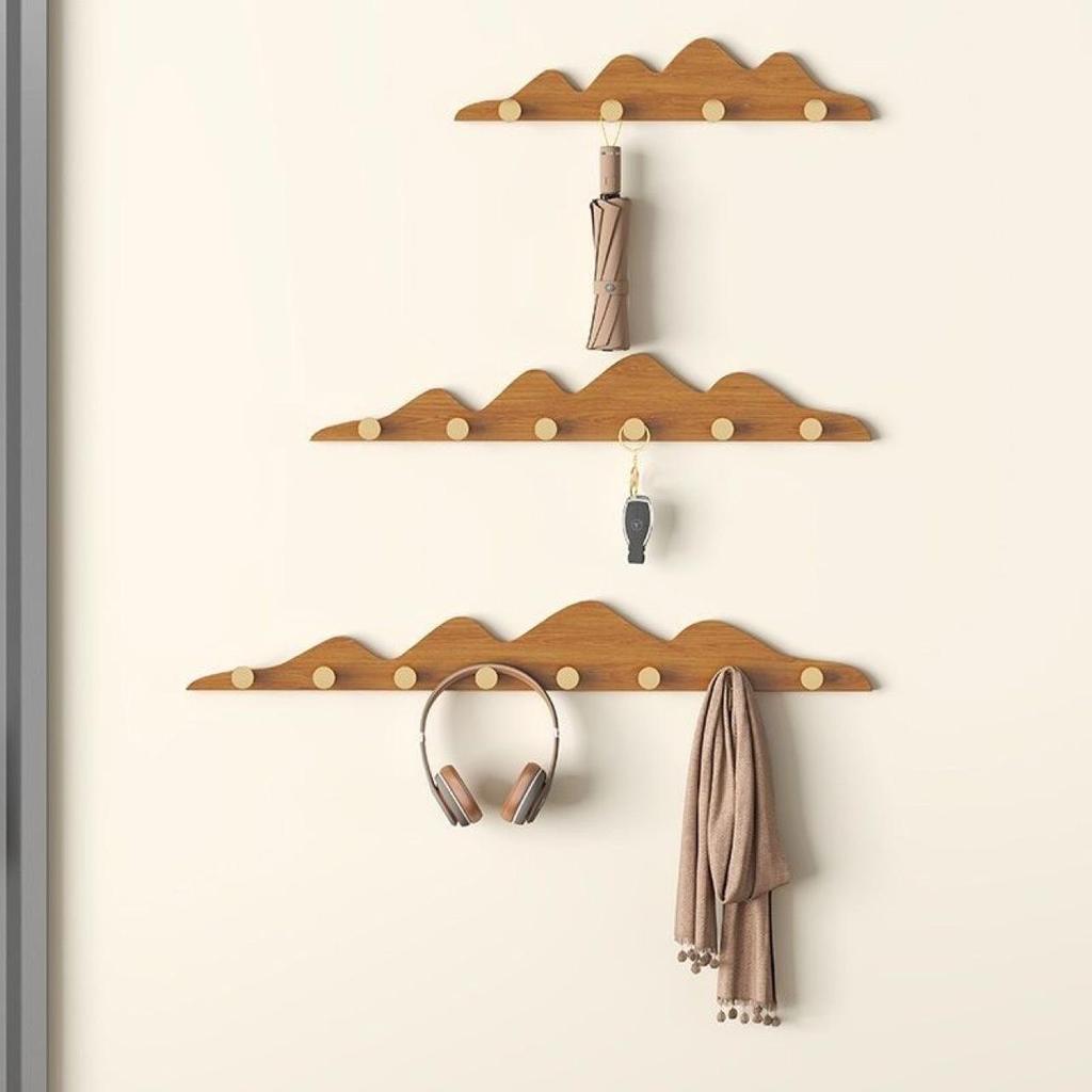 Creative Wall-Mounted Entryway Coat Rack with Hat and Clothing Hooks
