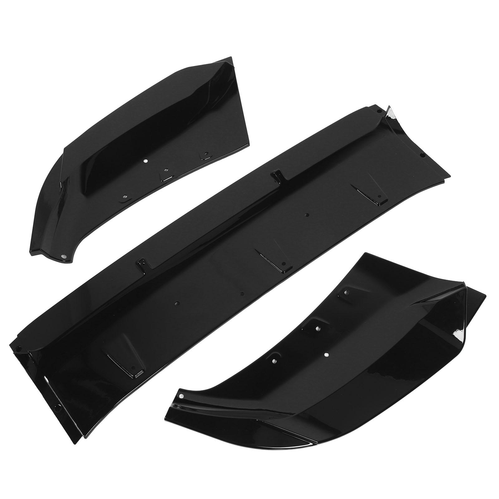 3-секционный передний бампер-спойлер, стильный и прочный, для X1 U11 M-Sport, глянцевый черный.