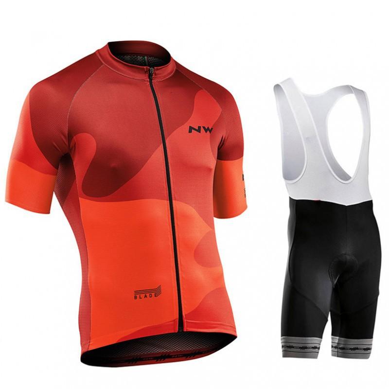 NW Cycling Clothing Short-sleeved Suit Bicycle Suspenders Shorts Breathable Sweat-wicking Equipment