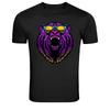 Neon Gorilla With Sunglasses Retro Animal Graphic T-Shirt