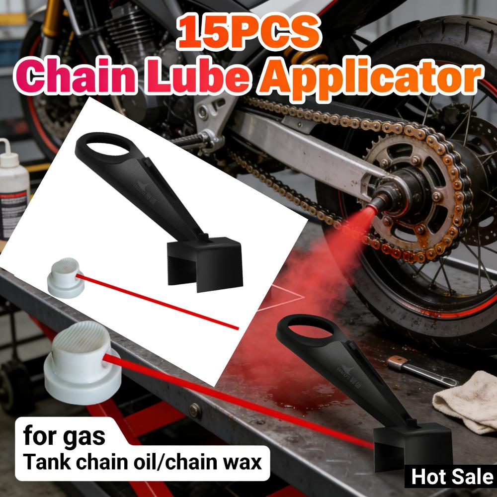 Motorcycle Chain Oiler Spray Gear Mess-Free Chain Wax Chain Cleaner Attachment Motorcycle Chain Lube Oiler Tool