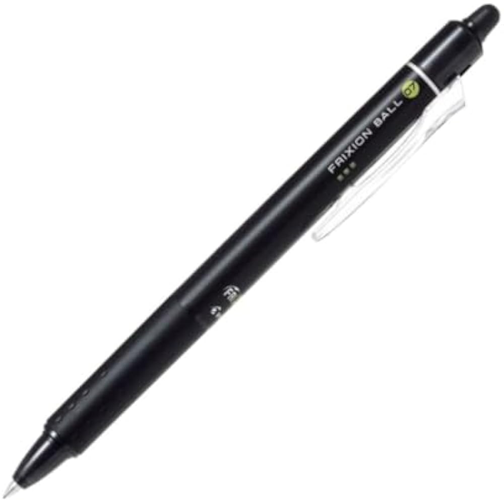 Pilot LFBK230F10B Rubbing and Disappearing Ballpoint Pen, Frixion Ball Knock, 0.7, Black