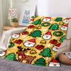 1Pc Vintage Santa Claus Portrait Blanket Soft And Comfortable Casual Warm Camping Travel Christmas Halloween Gift M91734