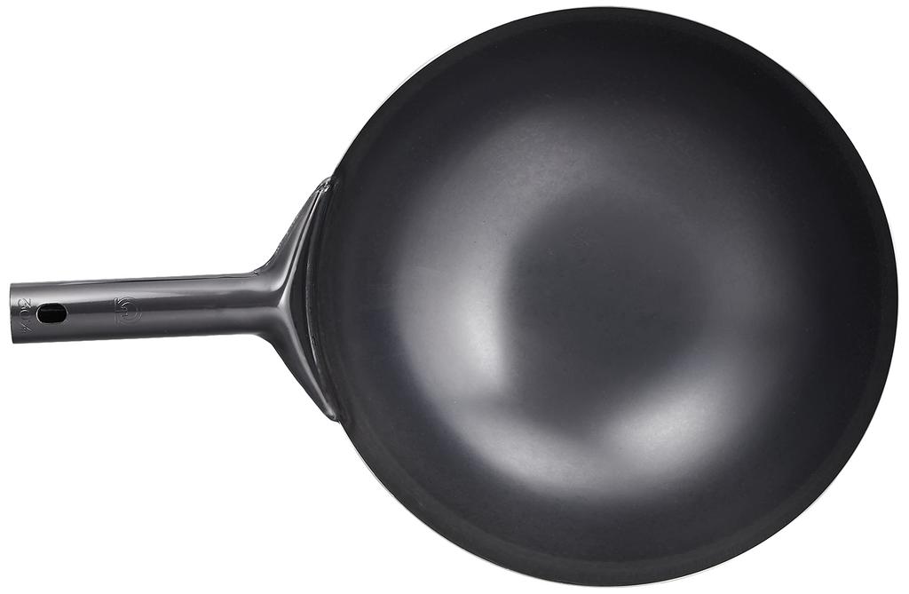 Endo Shoji TKG Wok Peking Pot 30cm Same Pattern One Hand X Depth 100mm 1200g Iron Classic Chinese Food Ideal for Frying All At Once Over High Heat