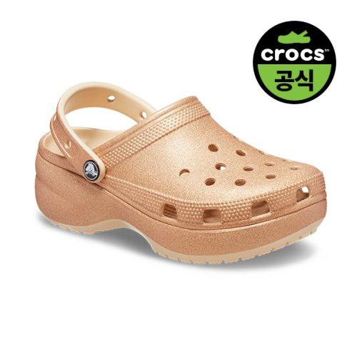 Crocs CrocS  Women S claSSic Platform Glitter Clogw Shi  24Swcl207241 