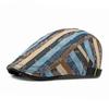 Spring Cotton Print Newsboy Caps Flat Peaked Cap Men and Women Painter Beret Hats 160