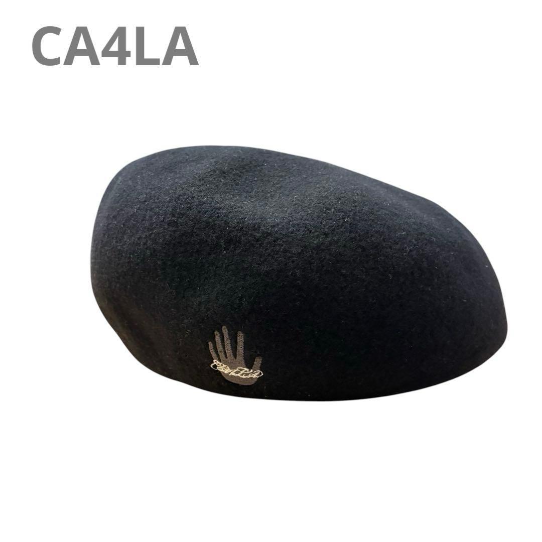 Used CA4LA Casira Men s Beret Black Wool