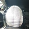 Car Steering Wheel Sun Shade Double Thick Sun Protection Foldable Anti-uv Sunscreen Car Supplies Car Steering Wheel Cover Silver