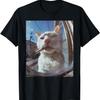 Funny Smoking Cat Meme T-Shirt for Men Women(1)