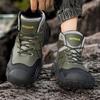 Fashion Men's Leather Outdoor Sports Shoes Men Fashion Mountaineering Hiking Waterproof Shoes Outdoor Desert Combat Boots Zapatos Hombre