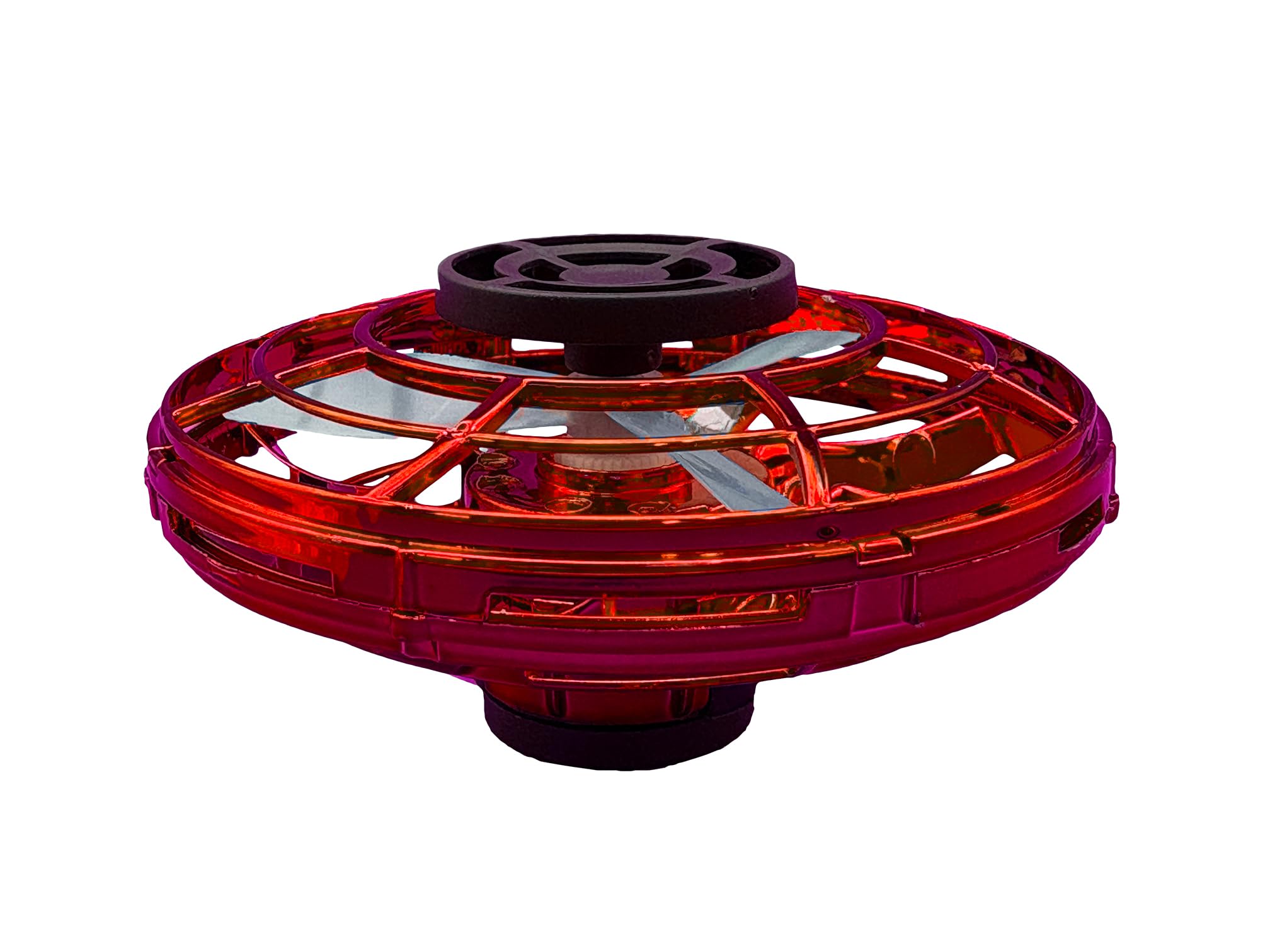 

TKSK Flying Spinning UFO (Red) Boomerang Hand Spinner Top, Rechargeable Battery Operated, Ages 6+, TK-160