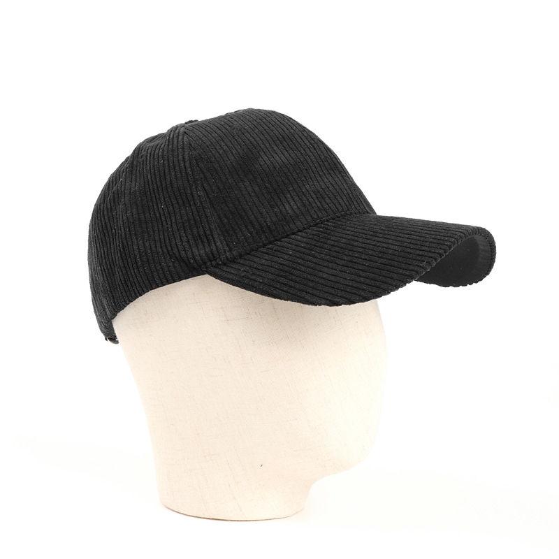 Baseball Cap Corduroy Hat Adjustable Curved Visor Vintage Solid Plain Men Women Casual Caps GZW
