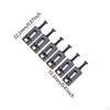 6 Pieces Electric Guitar Bridge Saddle Accessories High Performance Replace Sturdy Professional