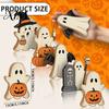 Compact Festive Room Decorations Halloween Cute Ghost Sign, Pumpkin Tombstone Wooden Plaque Decorative Figurines for Fireplaces Tiered Tray