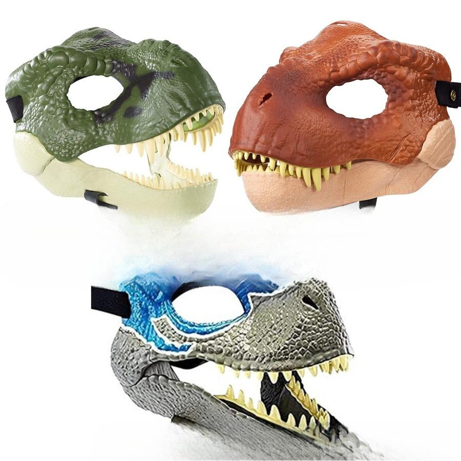 Maschera facciale a bocca di dinosauro per Halloween e Natale. Maschera animale carina dinosauro - Tirannosauro rex.