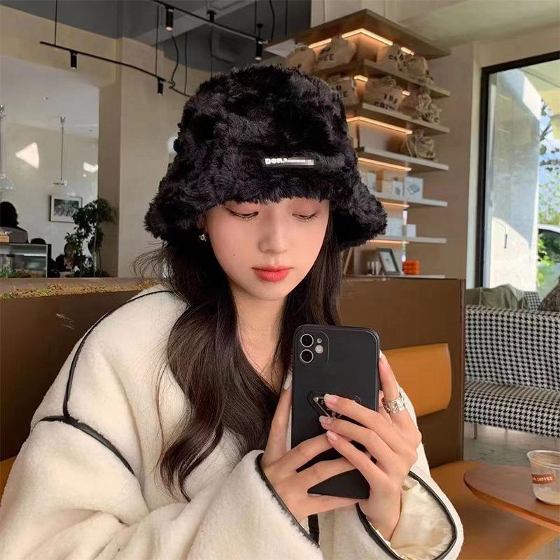 Female Fisherman Hat Winter Warm Ear Protection Basin Hat Thick Hat Adult