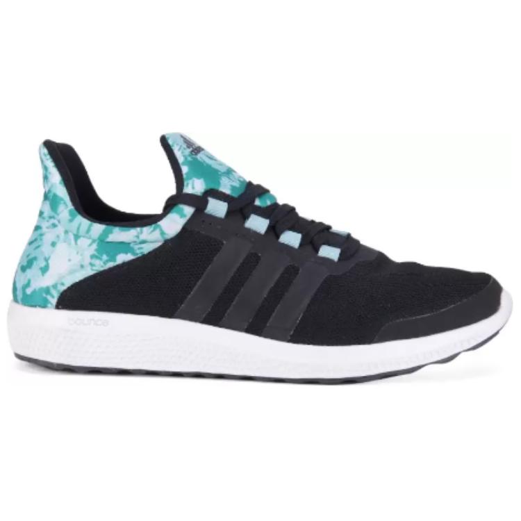 Adidas Bounce Casual Versatile Shock Absorbing Durable Low Top Running Shoes Women Sneaker Green Black S78255