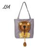Pet Carrier with Head Hole Canvas Cat Purse, Plush Lion Tote Safe for Kittens Hole, Safety Buckle, Foldable Shoulder Bag Carrying Cats Small