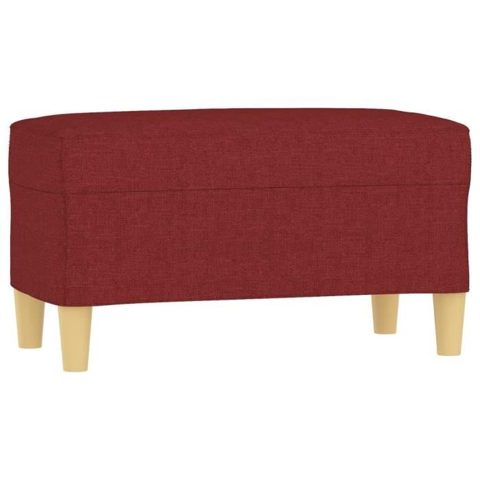 349373 vidaXL Bench Bordeaux 70x35x41 Cm Fabric