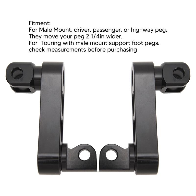 Motorcycle Foot Peg Highway Bracket 360° Adjustable Rugged Foot Peg Extension Bracket for Touring Foot Peg Highway Bracket