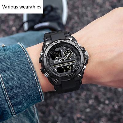 Fashion Trend Outdoor Sports Shock-proof Watch for Boys and Girls Multi-functional Waterproof Luminous Electronic Watch