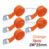 5pcs 2M Buckle Tie-Down Belt Cargo Straps For Car Motorcycle Bike With Metal Buckle Tow Rope Ratchet Belt for Luggage 3 Colors