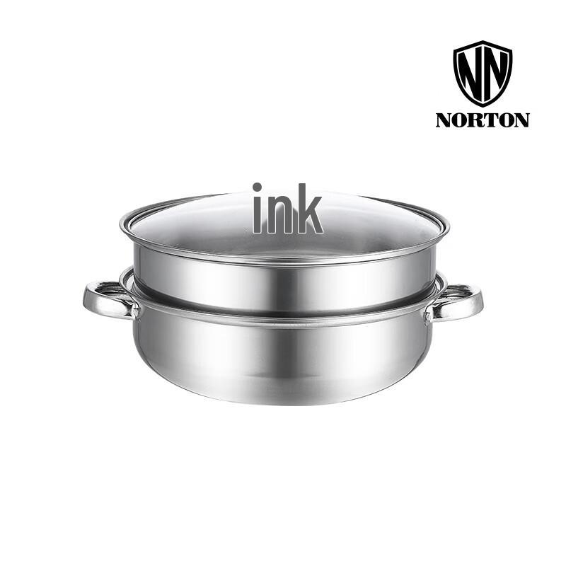 NORTON 28CM 2-Layer Stainless Steel Multi-Purpose Soup Pot Steamer
