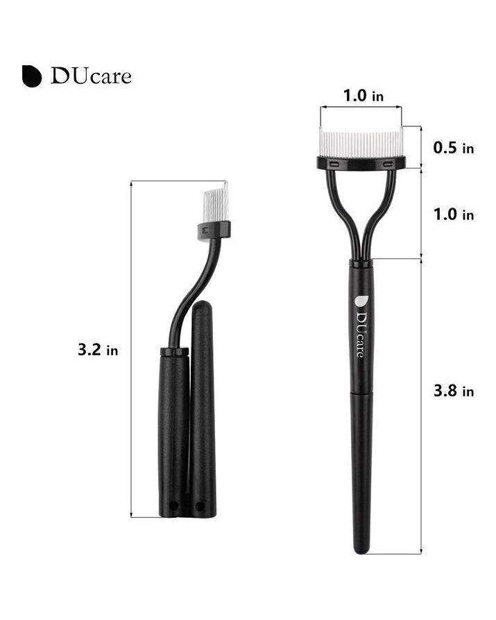 Docolor Foldable Eyelash Curler Beauty Makeup Lash Separator Metal Eyelash Brush Comb Mascara Curl Beauty Makeup Cosmetic Tool