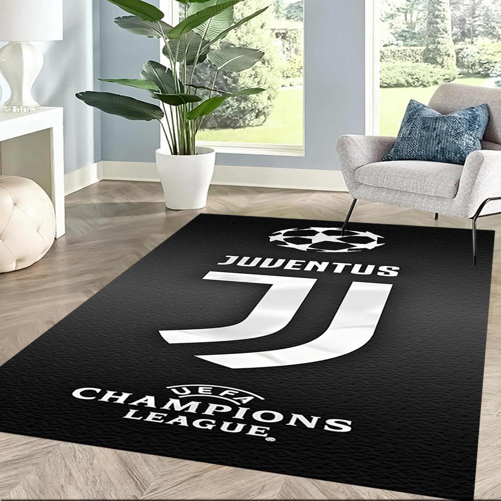 Juventus Floor Mat Suitable For Balcony Study Room Playrooms Living Rooms Antislip Rug Decorate Offices Wedding Party Gift