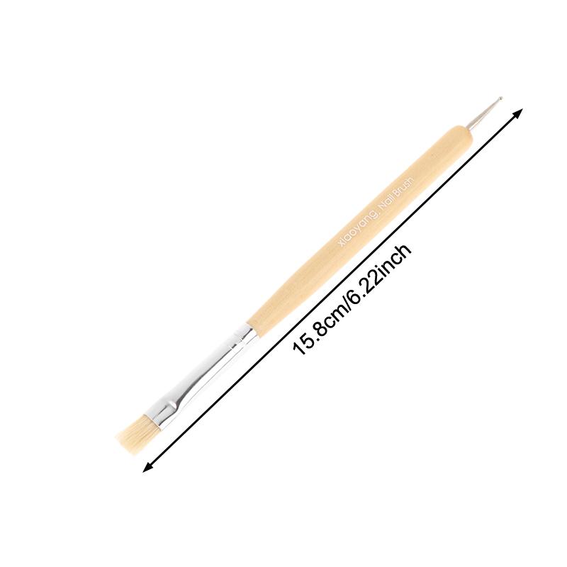 

Double Head Nail Art Brushes Set DIY Acrylic Nails Builder Gel Design Tool with Dotting Tools for Professional And Home Use