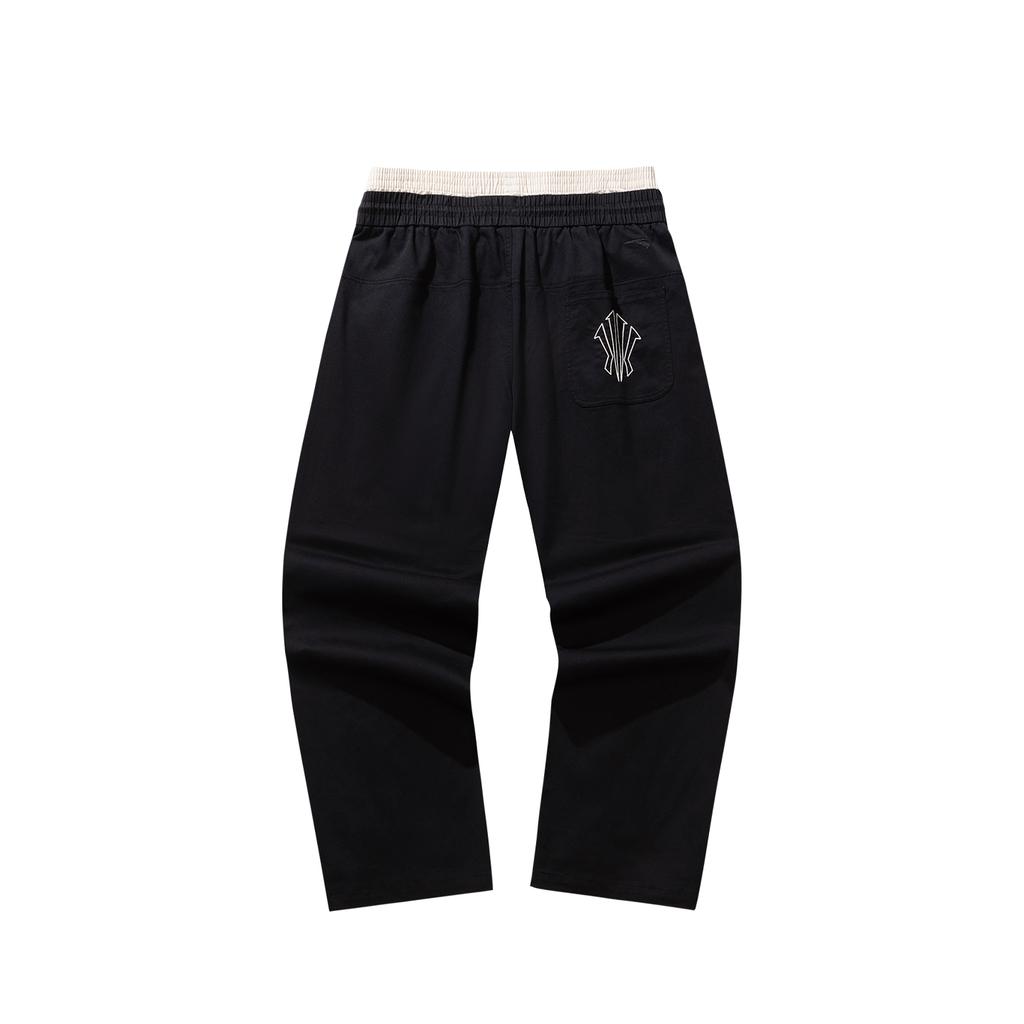 Anta Kyrie Basketball Series Woven Long Pants Spring 2026 Casual Pants Unisex Pants Basic-Black 972611503-2