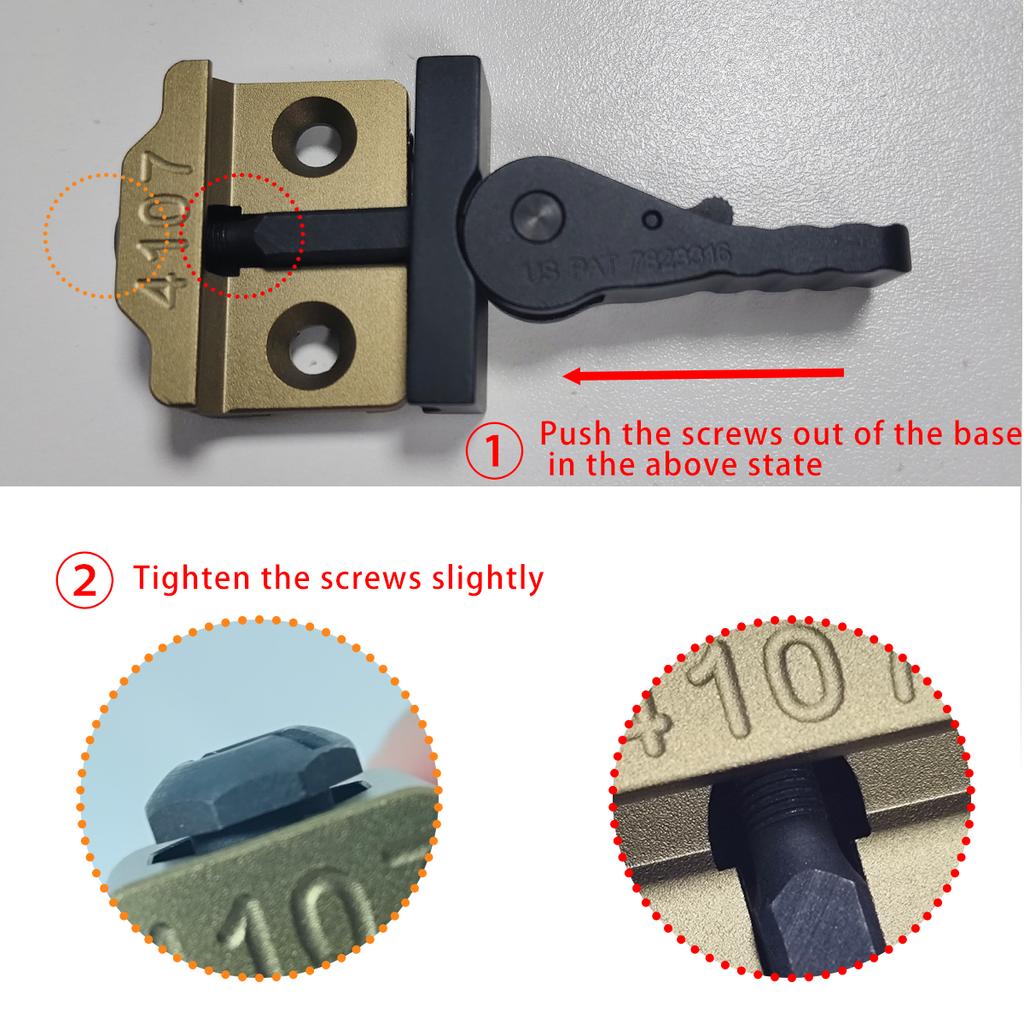 Metall QD Schnellspann-Lichtmontage für SF M300B M600B M600C V2 ModLight Serie Basis Aluminiumlegierung Passend für 20mm Picatinny-Schiene2
