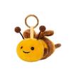 Elephant Skin Rabbit Plush Keychain: Cute Insect and Plant Series with Caterpillar and Bee Figures