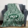 Name Custom NY Jets Print Flannel Blanket High Quality Warm Comfortable Cover for All Seasons Perfect for Gifts Home Decor