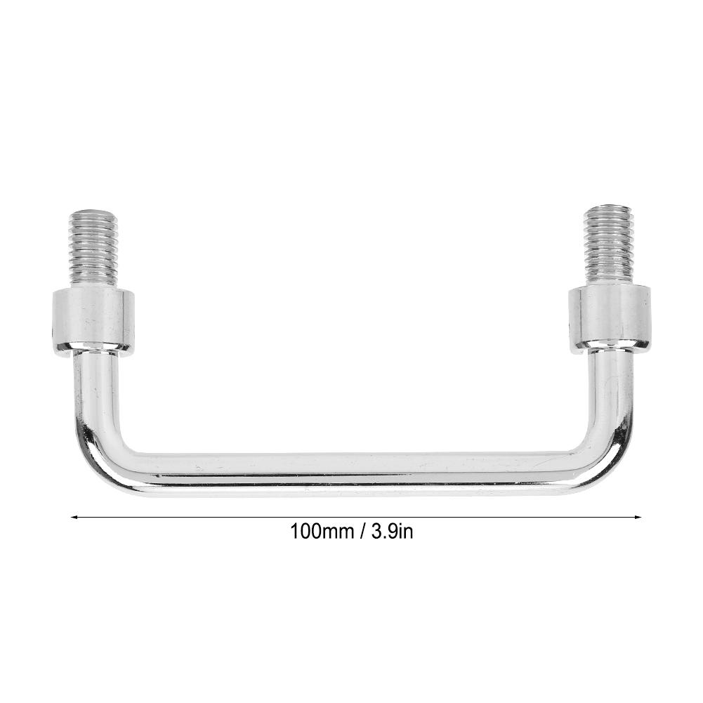 Door Pulls Cabinet Handle Hardware Parts Metal Iron 304 Stainless Steel Silver 100MM