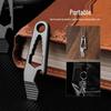 Titanium Alloy EDC Pry Bar & Bottle Opener Keychain Pendant
