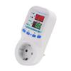 1pc 16A Metering Socket 220V Dual Digital Display Overvoltage/undervoltage Protector For Household Appliances