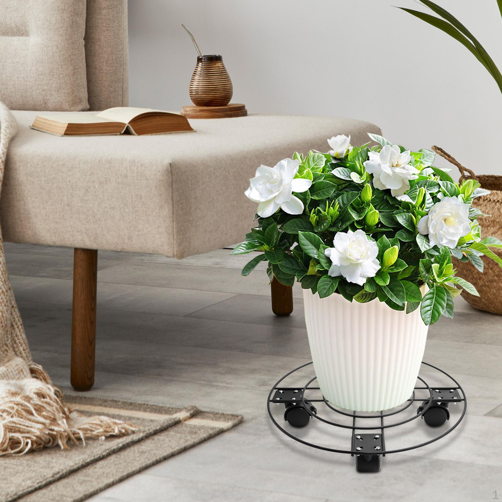 Подставка для растений с колесами Тележка для поддонов Многоцелевой железный поднос Ролик для прокатки в горшках 30cm 1690₽