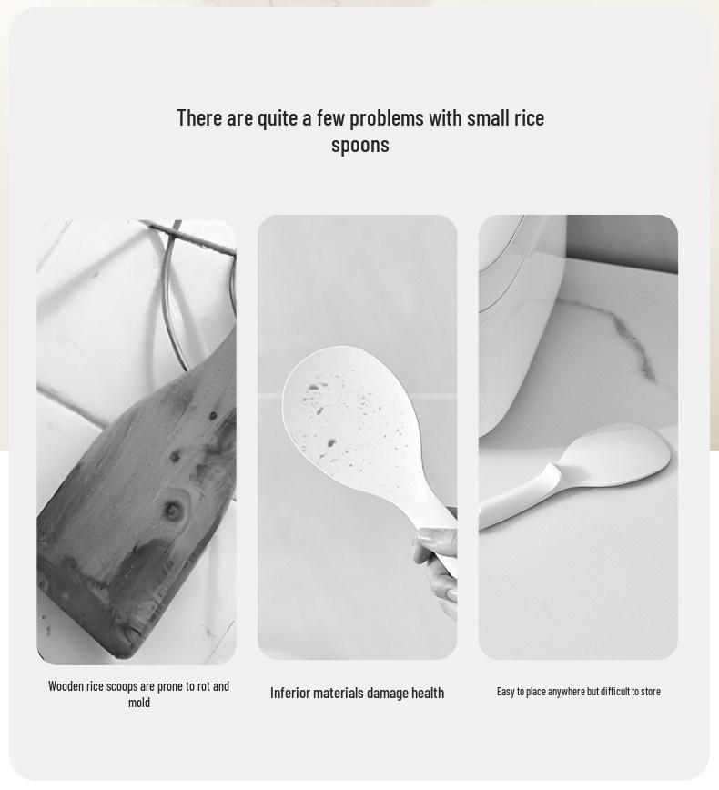 Non-stick Magnetic Rice Serving Spoon with Stand for Rice Cooker