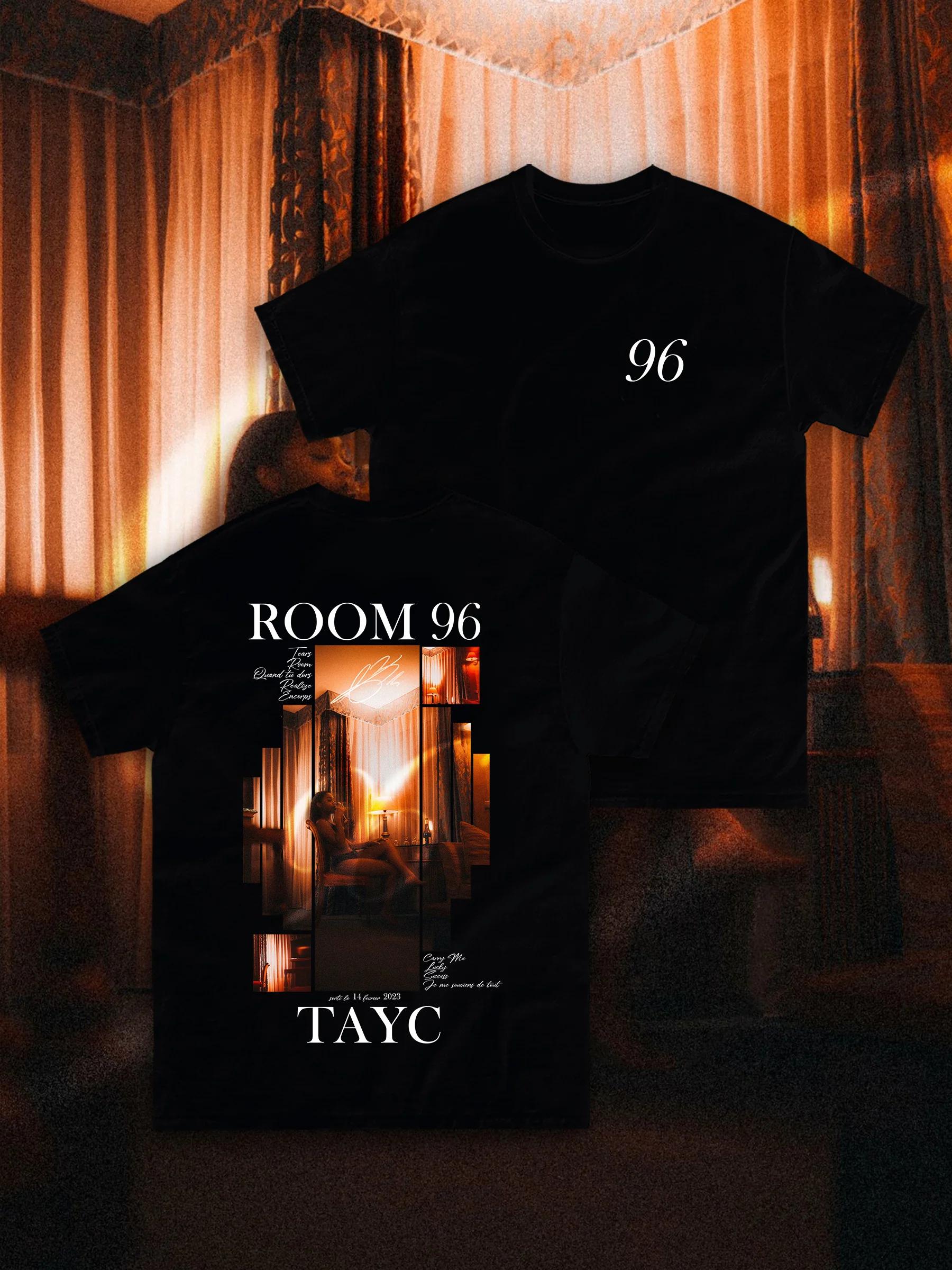 

Hot French Singer Taycs Room 96 Graphic Tshirt Unisex Women Pop Music Tshirt Casual Cotton Vintage TShirt Unisex M