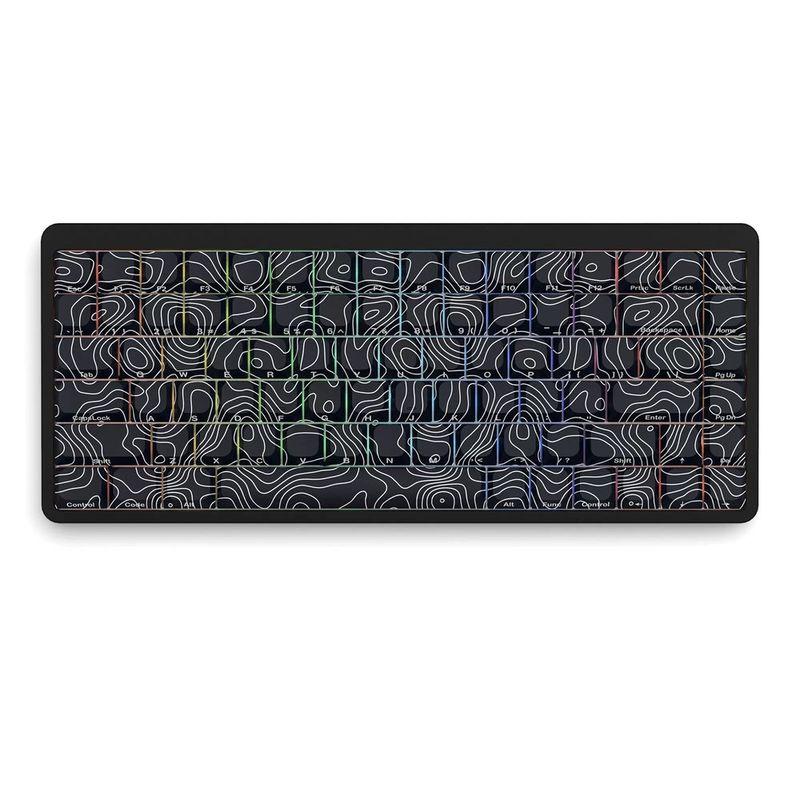 

Keyking Technology JWA Высота Низкий Профиль Сублимация Контурная Линия Совместима с Nuphy Keychron Small Shunqian Walker 130 + key white contour