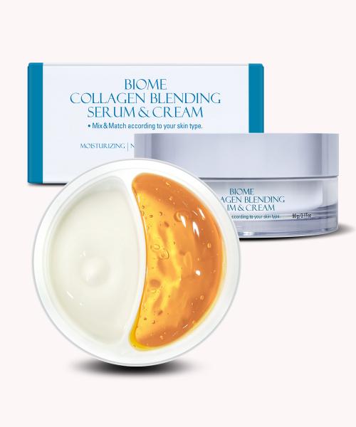 Prreti Biome Collagen Blending Half & Half Cream (Serum & Cream) 45g+45g Half & Half Cream (Serum & Cream) 1pc