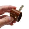 Key Keeper Key Cover Genuine Leather Made In Japan Tochigi Leather Full Cover Key Case (Black)