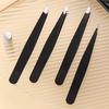 4-Pack Stainless Steel Tweezer Set Eye Brow Clips multifunctional Fine Hairs Puller for Facial Hair Removal and Splinter Removal