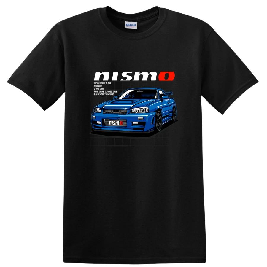 Blue Skyline GTR Nismo Car Graphic T Shirt Cool Racer Tee for Car Enthusiasts