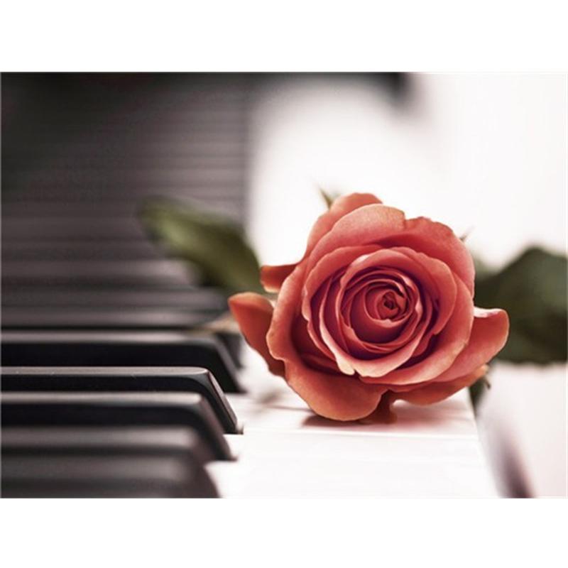 5D Paint With Diamonds Flower DIY Diamond Painting Rose Mosaic Rhinestones Pictures Wall Art Handicraft