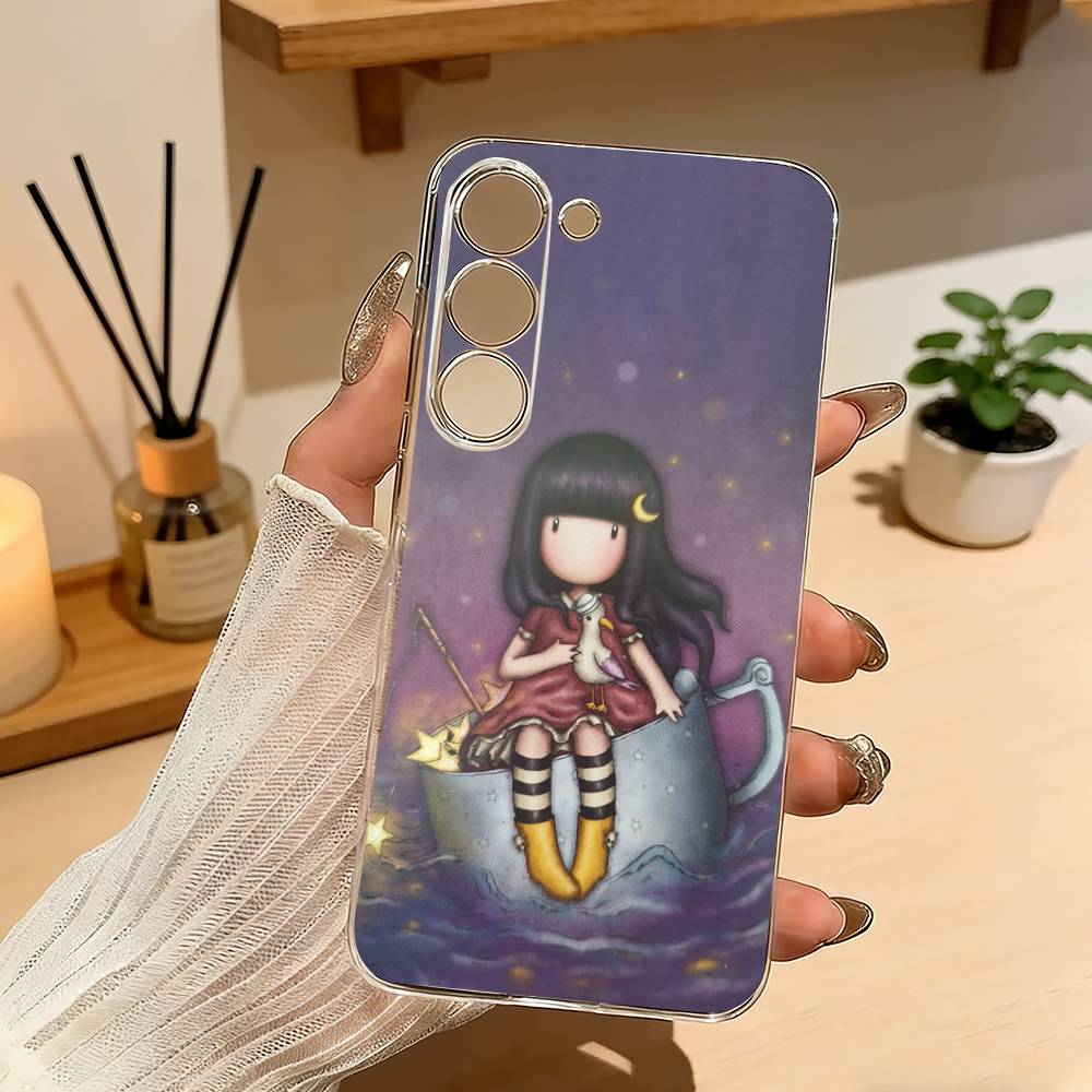 CUTE S-Santoro G-Gorjuss Series Phone Case For Samsung Galaxy A71,A70,A52,A51,A40,A30 Transparent Cover