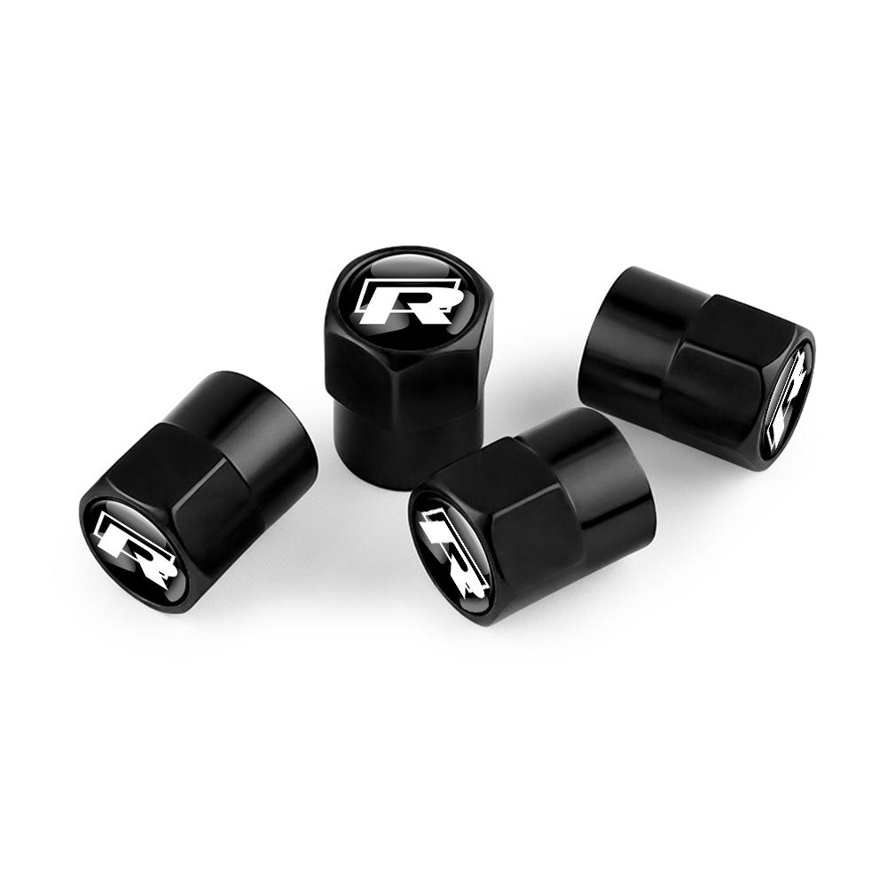 ADMVN1 For Volkswagen VW R Polo Passat Rline Golf 4 5 6 Tiguan Jetta GTI Bora Car Tire Valve Caps Metal Wheel Dust Covers Accessories