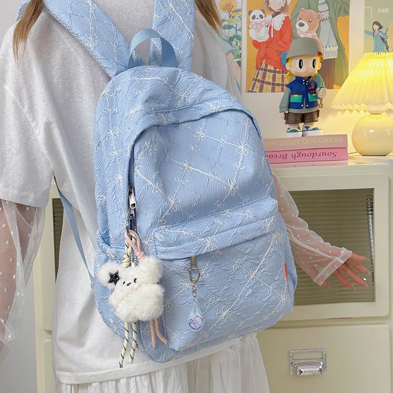 Japanese Ins Niche Schoolbag Female Junior High School Student Cute Small Fresh Computer Backpack High Value College Student Backpack