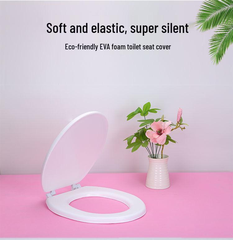 Soft EVA Foam Quiet Universal Thick Toilet Seat Ring Lid